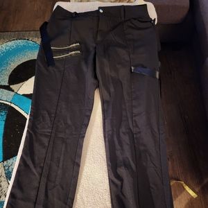 BNWOT - WOMAN'S BLACK PUNK STYLE PANTS - SZ XL